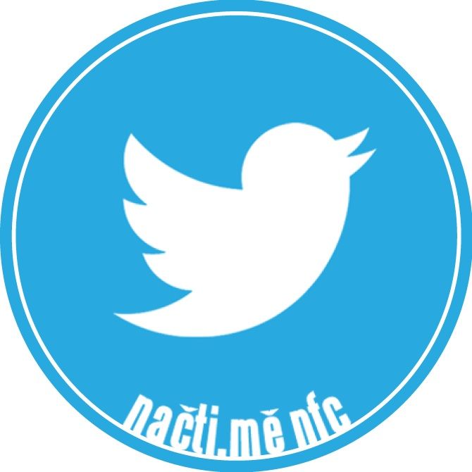 NFC štítek Twitter ptáček