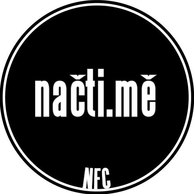 Načti.mě černý NFC štítek