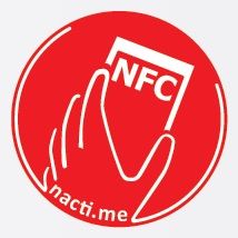 Načti.mě Touch červený NFC štítek