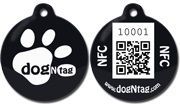 DogNTag psí známka s NFC černá